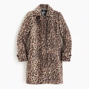 [NWOT] J.Crew topcoat in double leopard